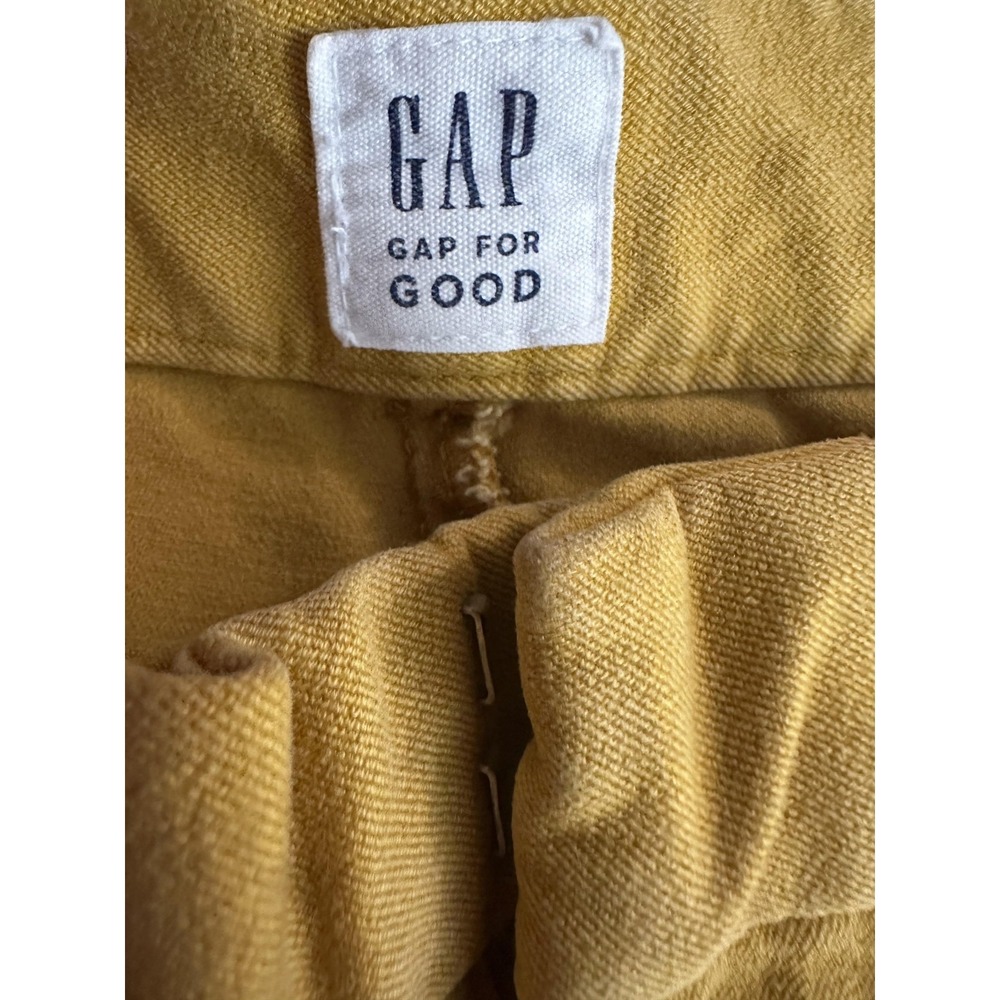 GAP Pants Womens 8 Mustard Yellow Signature Skinny Ankle Stretch Chino Twill - Picture 3 of 8